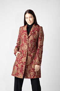 BELGRAVIA DRESS COAT - RED