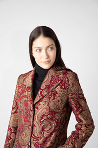 BELGRAVIA DRESS COAT - RED