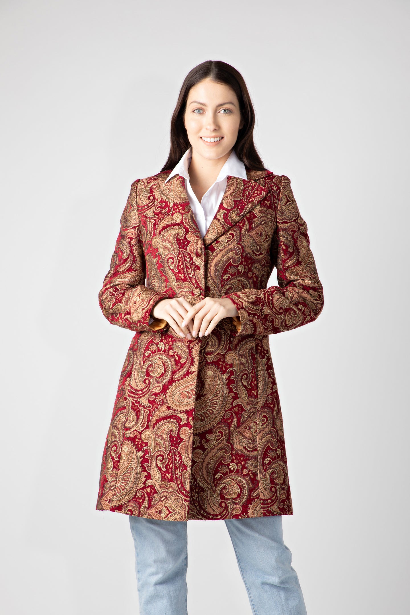 BELGRAVIA DRESS COAT - RED