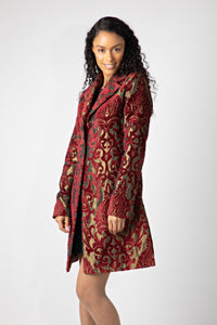 BLENHEIM DRESS COAT - RED