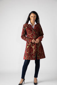 BLENHEIM DRESS COAT - RED