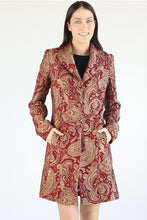 Load and play video in Gallery viewer, BELGRAVIA DRESS COAT - RED
